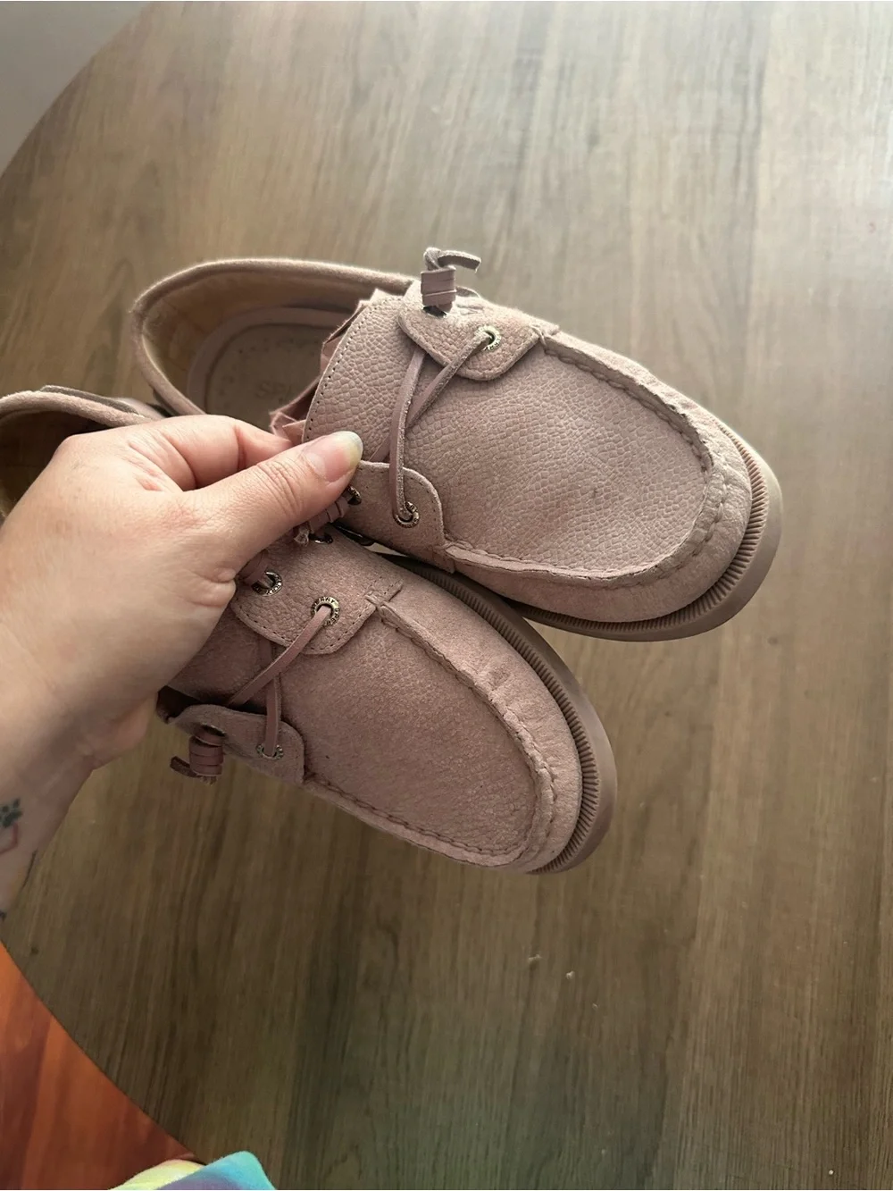 Kids Casual Suede Moccasin Shoes - Pink